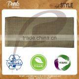 Leather Handle Jute Bag - With Removable Hard Base - Genuine Leather Handle - Luxary Bag thumbnail-5