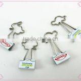 The Turtle Rabbit Shapes Metal Binder Clips With LOGO Printing for Promotion