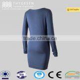 Wholesale Women Clothes Casual Long Sleeve One-piece Dress