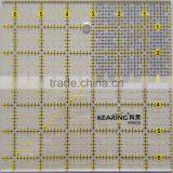 Kearing Brand 6.5"*6.5" Rigid Plastic Transplant Square Patchwork Ruler for Sewing Design#KPR65D thumbnail-1