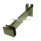 Chrome Plated Slatwall 8in. Brackets for Rectangular Tubing thumbnail-2