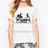 Custom Silk Sreen Printing T-shirt Wholesale Low Price Print Your Own Logo Tshirt Printing Fancy Made in Vietnam thumbnail-1