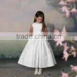 White Baby Gown Flower High Neck Children Party Dresses thumbnail-1