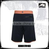 Stripes Printing Surf Board Shorts With Orange Waistband thumbnail-3