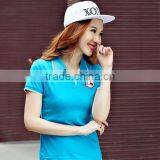 2017 Latest Women Polo Custom Cheap Polo Shirt Fashion Design Polo T-shirts thumbnail-2