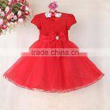 Walson Children Clothes New Model Pink With Blue Children Bridesmaid Dress Latest Children thumbnail-6