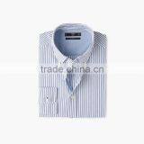 2017 OEM Men Buttoned Collar Button Closure Slim-fit Bengal Stripe Shirt thumbnail-3