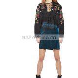 2017 OEM Spring Elegant High Waisted Velvet Wrap Around Skirt thumbnail-6