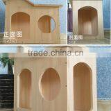 Hot Selling China New Fashion Solid Wood Pet Bed House Wood Pet Doghouse for Dog thumbnail-2