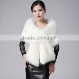 European Fur Overcoat Woolen Cloth Shawl for Women thumbnail-4