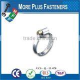 Made in Taiwan Stainless Steel Strong Stainless Steel Hose Clamps Thin Hose Clamp German Type thumbnail-5