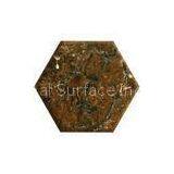 62mpa Bend Strength Non - Toxic Hexagon Seamless Marble Acrylic Sheet Tiles