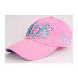 Customizable Children Multi-Panels Cotton Pink Baseball Caps With Embroidered Logo thumbnail-1