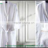 Waffle Bath Robe for Hotel Bathrobe Waffle Weave Men Plus Size Cotton Waffle Embroidered Robe thumbnail-6