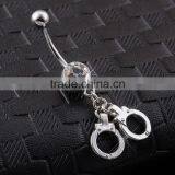 Minimalist Belly Dangle Navel Ring thumbnail-2