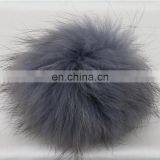 Fluffy Full Dyed Color Raccoon Fur Ball for Key Rings/shoes/bag Carm thumbnail-6