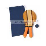 Wholesale Wooden Beach Racket Sale / 2 Beach Paddle With 1 Ball thumbnail-5