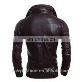 OEM Service Custom Motorcycle PU Leather Jacket Men thumbnail-2