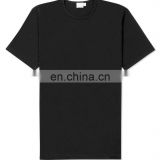 2017 Cotton Soft Fabric Black Half Sleeve Plain T-shirt