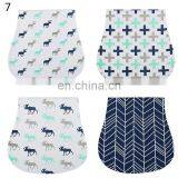 Organic Cotton Bamboo Flannel Muslin Bib Baby Burp Cloth for Babies thumbnail-6