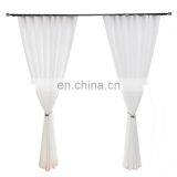 Ready Made European Simple Style White Color Soft Feeling Voile Sheer Curtain For The Living Room thumbnail-3