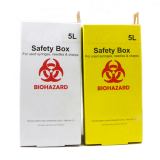 3L/5L/7L Medical Disposal Paper Board Sharps Container And Safety Box For Discard Used Syrings And Lancet
