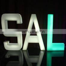 Rechargeable Outdoor Use Wedding Decoration Remote Control Plastic Led Illuminated Letters thumbnail-5
