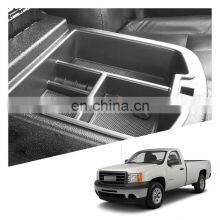 Interior Accessories Parts Silicone Armrest Rest Storage Box Center Control Console Organizer Tray For Gmc Sierra 1500 2007-2013