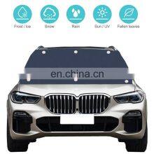 Universal Premium Retractable Magnetic Car Front Window Windshield Cowl Snow Sun Cover for Ice and Snow thumbnail-5