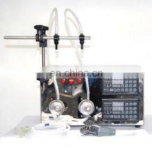Magnetic Pump Soda Bottle Liquid Tube Two Heads Pneumatic Semi Automatic Liquid Filling Machine Price thumbnail-1
