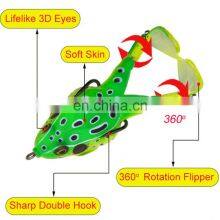 New 9cm/13.7g Topwater Fly Fishing Artificial Insect Soft Lures Frog Fishing Lure thumbnail-4
