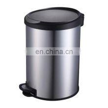 Hot Sale High Quality Stainless Steel Pedal Trash Bin Special Design Waste Dustbin With Soft Close