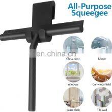 Hot Sell Black Silicone Shower Squeegee Clean Wipers Water Blade With Silicone Hook thumbnail-5