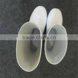 White Pvc Rain Boots With Rainly Day thumbnail-3