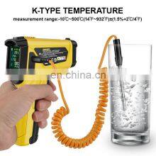 Digital Handheld -50 to 800 Degree LCD Display 2% Accuracy Gun Type Temperature Measurement Tool Industrial Thermometer thumbnail-2
