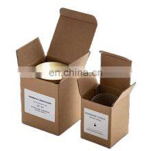 Hot Sellers Amber Glass Jars for Candles Gift Packaging Box Soy Wax Scented Candles Kraft Card Paper Packaging Box