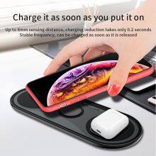 High Quality Custom Logo 3 In 1 15W 20W Wireless Charging Pad For Iphone 14 13 12 11 thumbnail-2