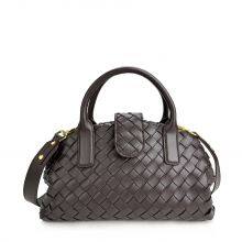 Must-Have Women's Woven Handheld Bag -Niche Rattan &Cotton Blend, Exquisite Weave Detail, All-Match for Daily, Coffee & Parties thumbnail-2