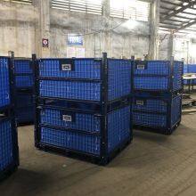Heavy Duty Welded Wire Mesh Pallet Cage With Casters for Warehouse Storage thumbnail-4