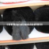 Christmas Present Cap Women Winter Warm Real Fox Fur Princess Hat With Tail thumbnail-3