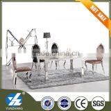 Antique French White Compact Dining Table thumbnail-1