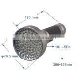 100 LED New Design UV Blacklight 5w Long Range UV Flashlight Blacklight thumbnail-4