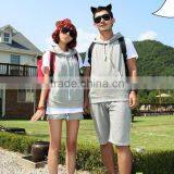 Wholesale Hooded Sweatshirt/couple Lover Sweatshirt Short Sleeve Hoodie thumbnail-1