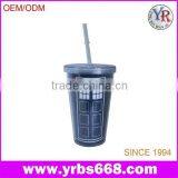 Factory Wholesale Tumbler With Straw and Photo Insert Layer or Thermosensitive Color Changing Decor thumbnail-4