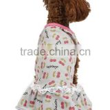 Latest Design Cherry Design Superior Quality Female Dog Dress
