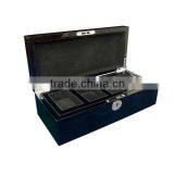 Wooden Watch Box With pu Carbon Fiber Box