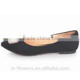 Black Suede Leather Wholesale Woman Flat Shoes 2015 thumbnail-4