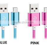 METAL SHELL FAST SPEED NYLON BRAIDED USB CHARGER CABLE FOR ANDROID thumbnail-3