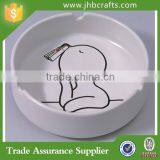 White Oil Painting Pocket Ashtray Home Decoration thumbnail-3