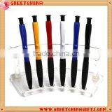 Custom Printed LOGO Clips Colorful Plastic Ballpoint Pen With Colorful Barrel thumbnail-6